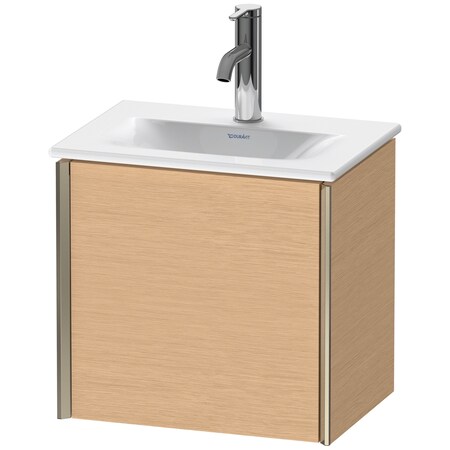 Xviu Wall-Mounted Vanity Unit Brushed Oak